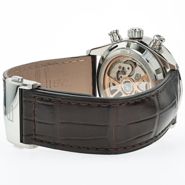 TAG Heuer Carrera Calibre 02 Chronograph Grey Dial 43MM Steel CBN2012-0