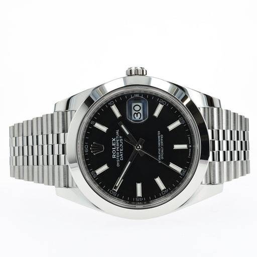 Rolex Datejust 41 Black Dial Stainless Steel Jubilee 126300