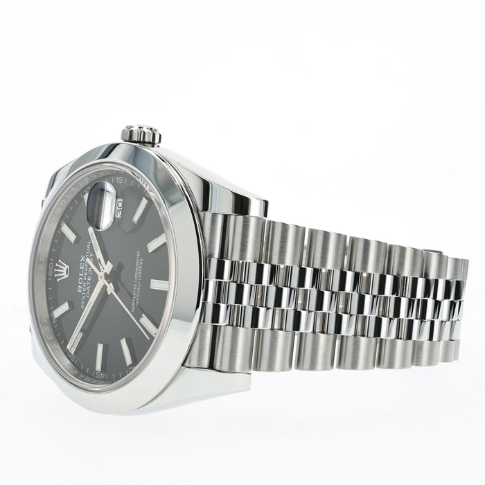 Rolex Datejust 41 Black Dial Stainless Steel Jubilee 126300