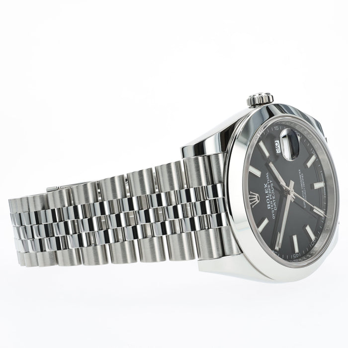 Rolex Datejust 41 Black Dial Stainless Steel Jubilee 126300