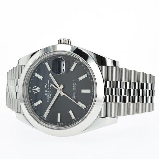 Rolex Datejust 41 Black Dial Stainless Steel Jubilee 126300