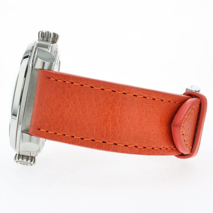 Cuervo y Sobrinos Buceador Caribe Teal & Orange Stainless Steel 2860
