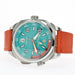 Cuervo y Sobrinos Buceador Caribe Teal & Orange Stainless Steel 2860