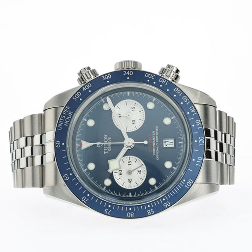 Tudor Black Bay Blue Dial Chronograph Jubilee Bracelet 79360B