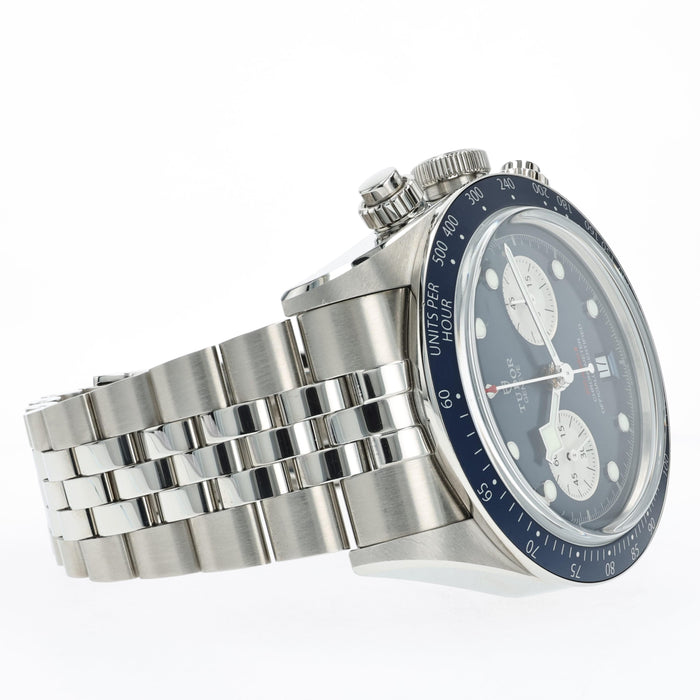 Tudor Black Bay Blue Dial Chronograph Jubilee Bracelet 79360B