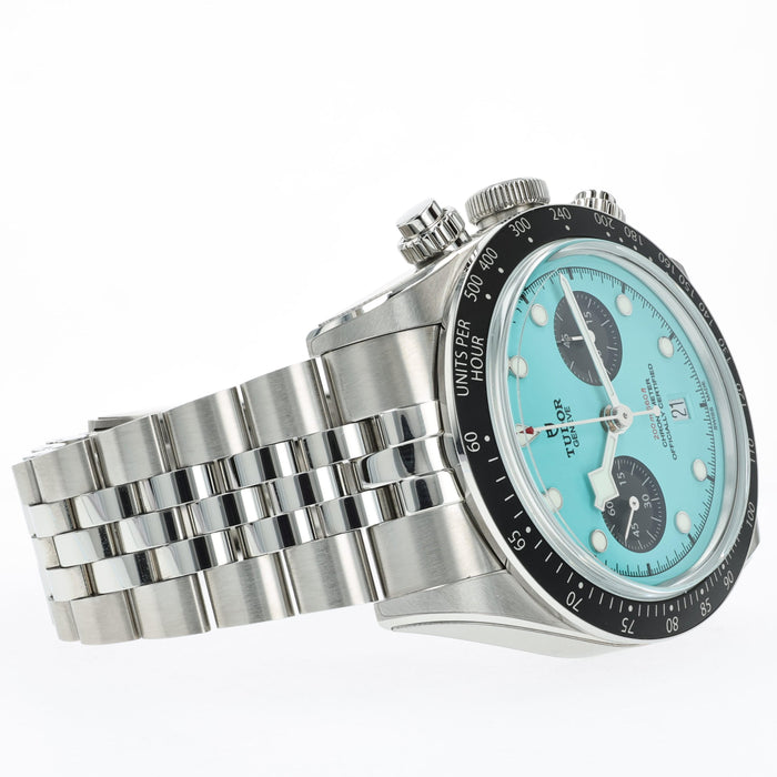 Tudor Black Bay Blue Dial Flamingo Chronograph 79360N