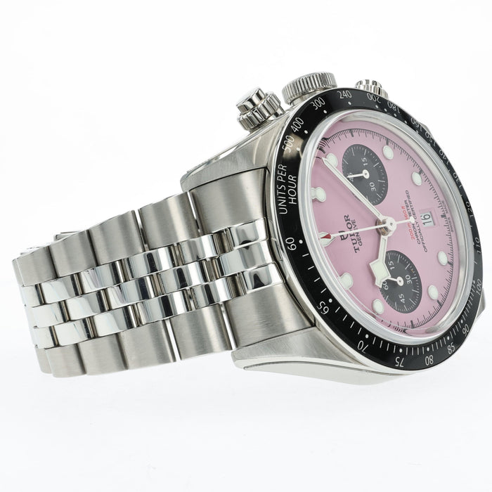 Tudor Black Bay Flamingo Pink Dial Chronograph Stainless Steel M79360N-0019