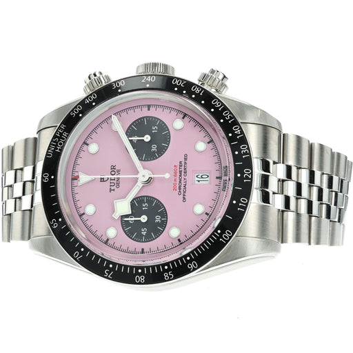 Tudor Black Bay Flamingo Pink Dial Chronograph Stainless Steel M79360N-0019