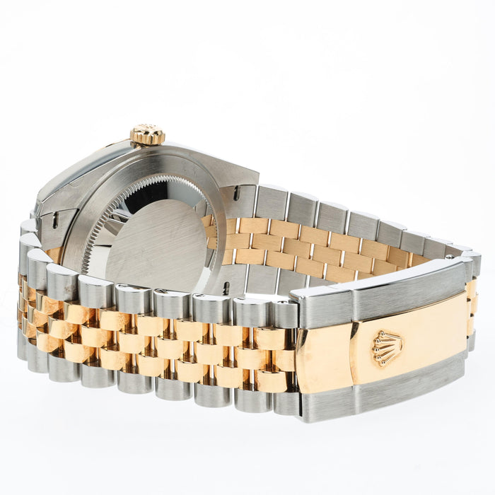 Rolex Datejust 41 Black Diamond Dial 18K Yellow Gold and Stainless Steel 126333