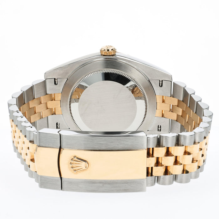 Rolex Datejust 41 Black Diamond Dial 18K Yellow Gold and Stainless Steel 126333