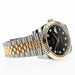 Rolex Datejust 41 Black Diamond Dial 18K Yellow Gold and Stainless Steel 126333
