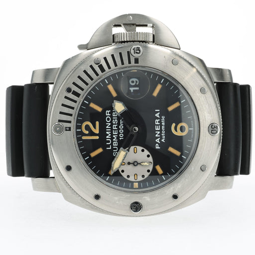Panerai Luminor 1000M Black Tritium Dial Stainless Steel Automatic PAM00064