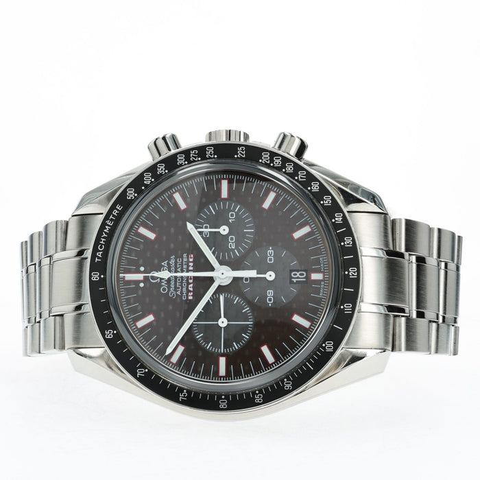 Omega Speedmaster Racing Carbon Fiber Dial Stainless Steel Chronograph 3552.59