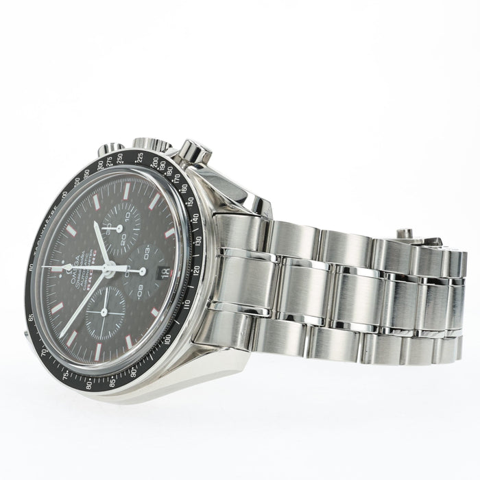 Omega Speedmaster Racing Carbon Fiber Dial Stainless Steel Chronograph 3552.59