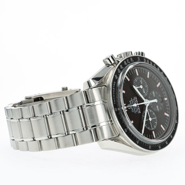 Omega Speedmaster Racing Carbon Fiber Dial Stainless Steel Chronograph 3552.59
