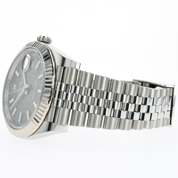 Rolex Datejust 41 Rhodium Slate Gray Dial Stainless Steel Jubilee 126334
