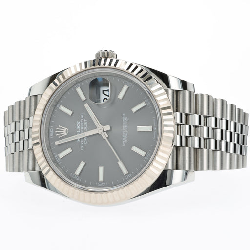 Rolex Datejust 41 Rhodium Slate Gray Dial Stainless Steel Jubilee 126334