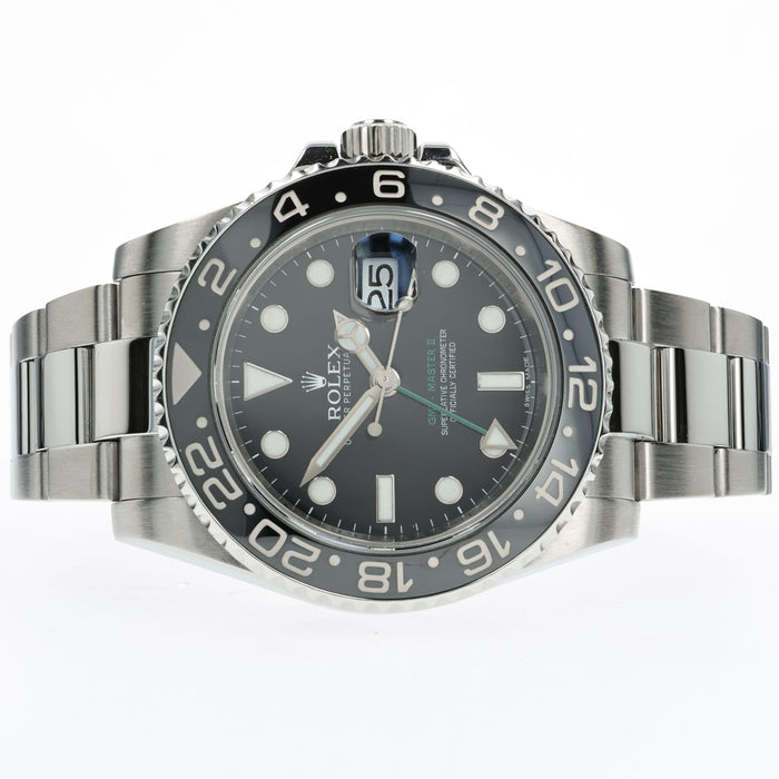 Rolex GMT Master II Black Dial Stainless Steel 116710LN