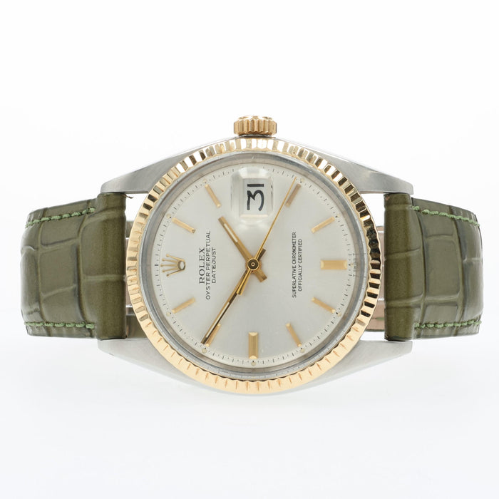 Rolex Datejust 36 Silver Dial Yellow Gold and Stainless Steel 1601