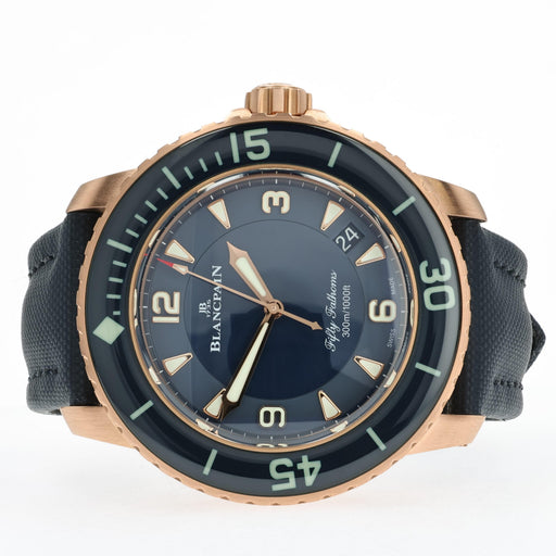 Blancpain Fifty Fathoms Blue Dial Solid 18kt Rose Gold 5015-3603C-63B