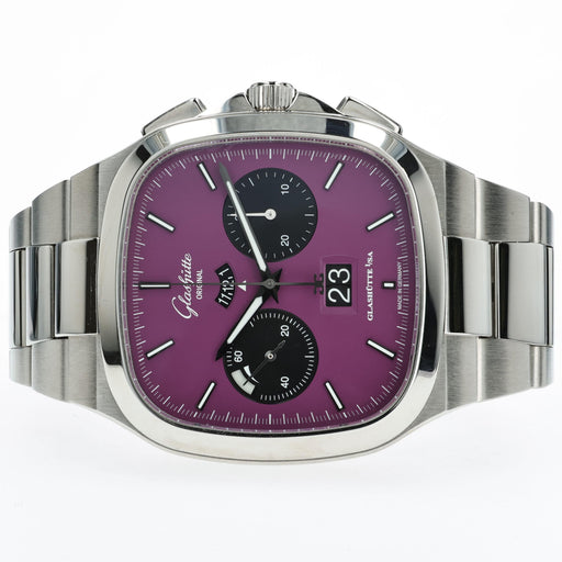 Glashutte Seventies Panorama Date Plasma Purple Chronograph 1-37-02-20-02-70