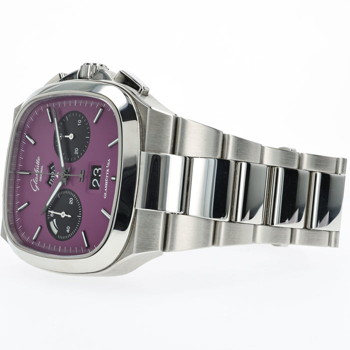 Glashutte Seventies Panorama Date Plasma Purple Chronograph 1-37-02-20-02-70