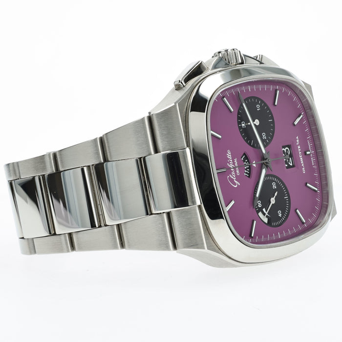 Glashutte Seventies Panorama Date Plasma Purple Chronograph 1-37-02-20-02-70