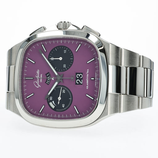 Glashutte Seventies Panorama Date Plasma Purple Chronograph 1-37-02-20-02-70