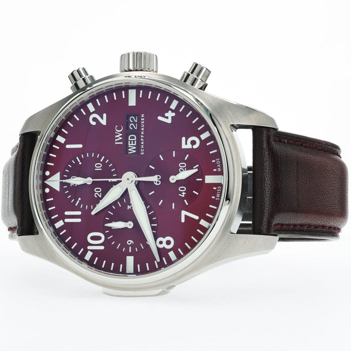 IWC Pilot's Chronograph Year of the Tiger Chinese New Year Steel Red IW388107