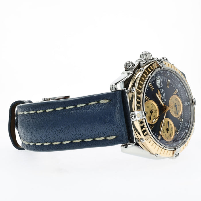 Breitling Chronomat Blue Dial 18kt Yellow Gold & Stainless Steel D13050.1