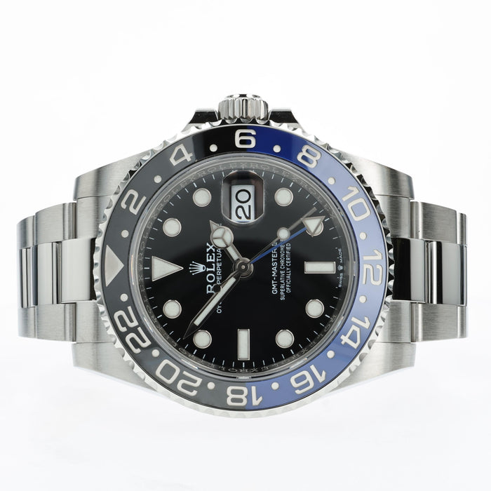 Rolex GMT Master II "Batman" Blue/Black Bezel Stainless Steel 126710BLNR