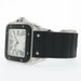Cartier Santos 100 Silver Dial Rubber Bezel Stainless Steel W20121U2 2656