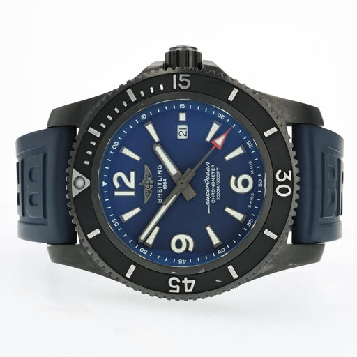 Breitling Superocean Automatic 46 Black Steel Blue Dial  M17368
