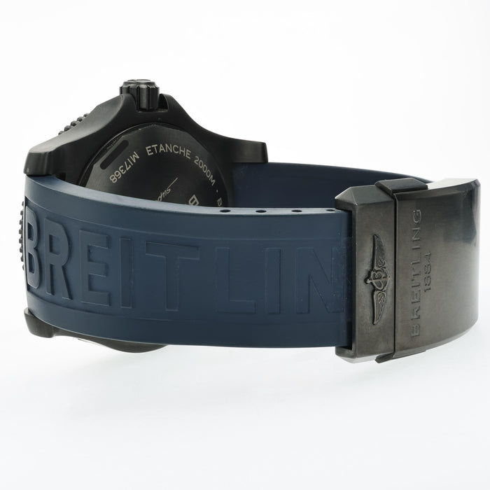 Breitling Superocean Automatic 46 Black Steel Blue Dial  M17368