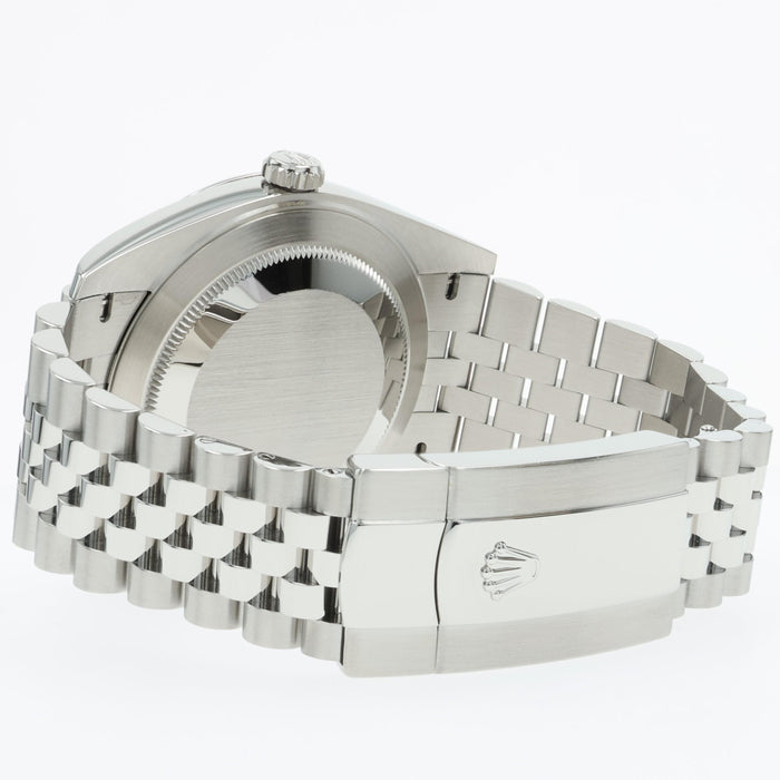 Rolex Datejust 41 Grey Wimbledon Dial Jubilee Bracelet Stainless Steel 126300