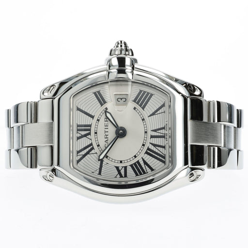 Cartier Roadster Ladies Small Silver Dial Quartz Stainless Steel W62016V3 2675