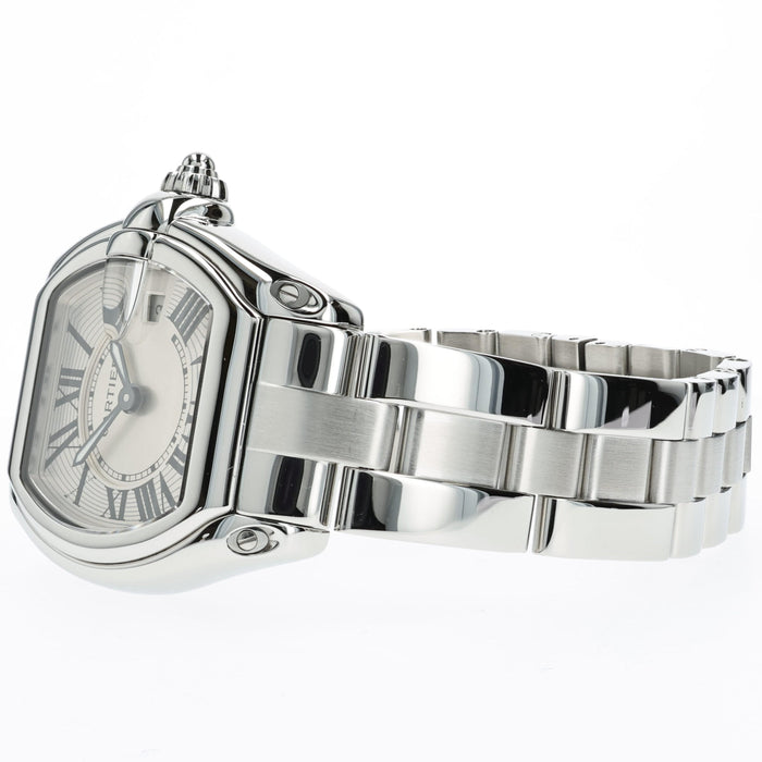 Cartier Roadster Ladies Small Silver Dial Quartz Stainless Steel W62016V3 2675