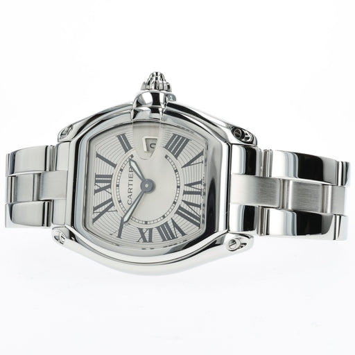 Cartier Roadster Ladies Small Silver Dial Quartz Stainless Steel W62016V3 2675
