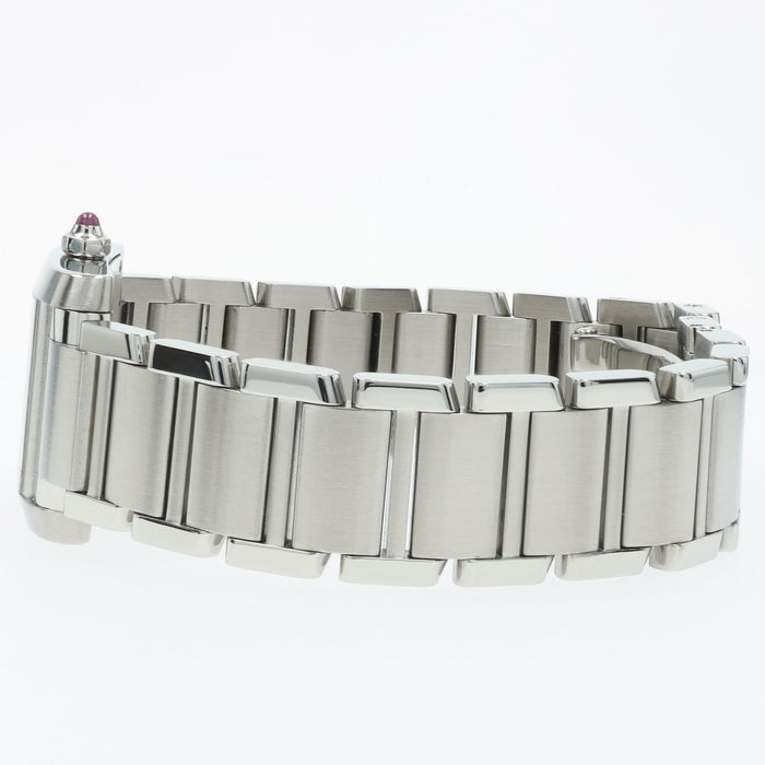 Cartier Tank Francaise Ladies Small Quartz Pink MOP Dial Steel W51008Q3 2384