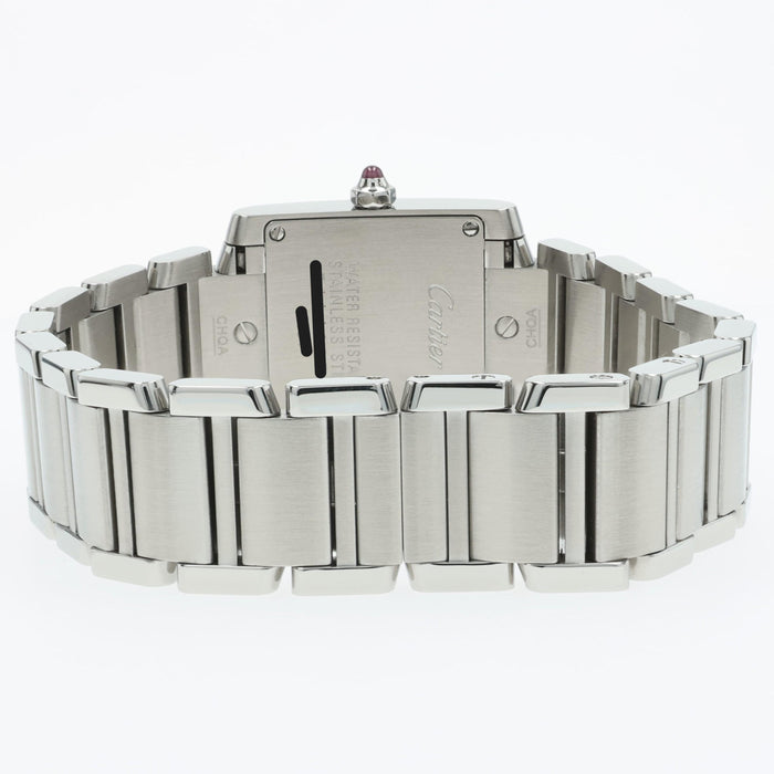 Cartier Tank Francaise Ladies Small Quartz Pink MOP Dial Steel W51008Q3 2384