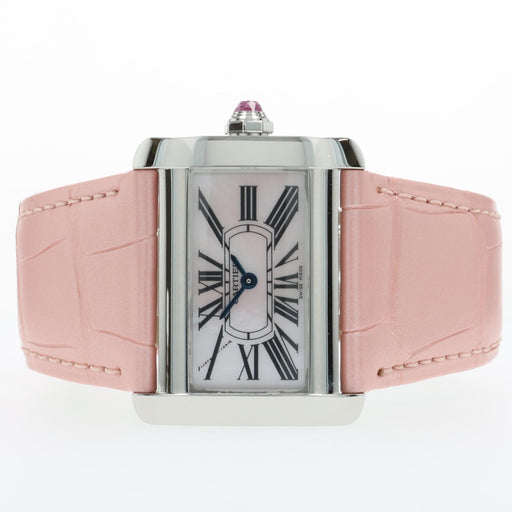 Cartier Tank Divan Pink MOP Stainless Steel W6301455 2599