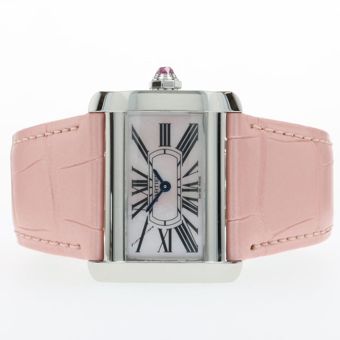 Cartier Tank Divan Pink MOP Stainless Steel W6301455 2599