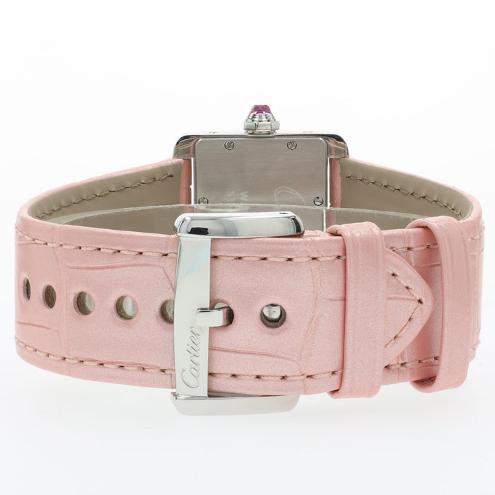 Cartier Tank Divan Pink MOP Stainless Steel W6301455 2599