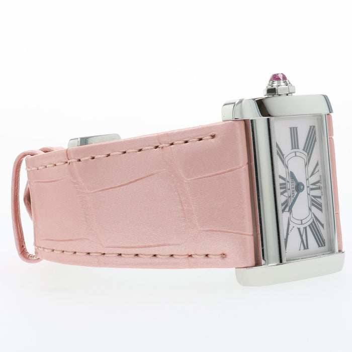 Cartier Tank Divan Pink MOP Stainless Steel W6301455 2599
