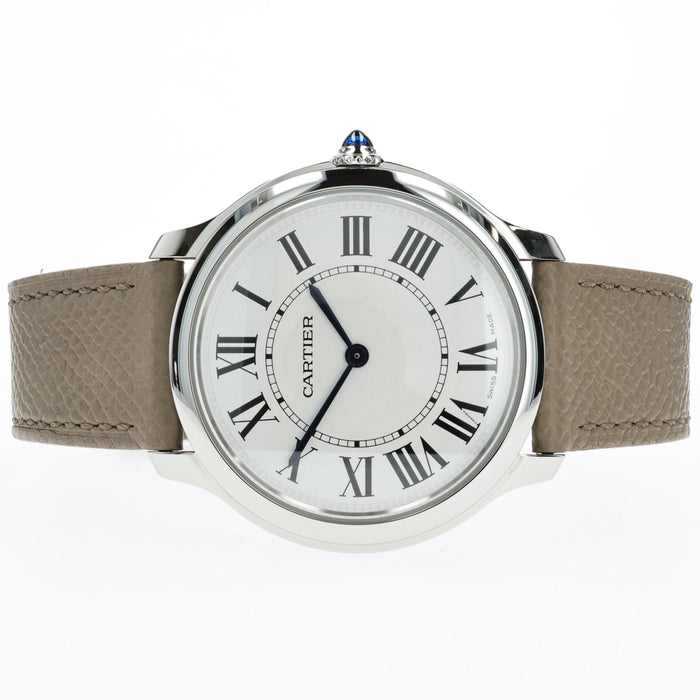 Cartier Ronde Must Solo Stainless Steel Quartz Silver Dial 36MM WSRN0031 4423