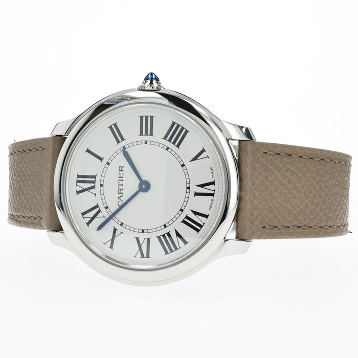 Cartier Ronde Must Solo Stainless Steel Quartz Silver Dial 36MM WSRN0031 4423