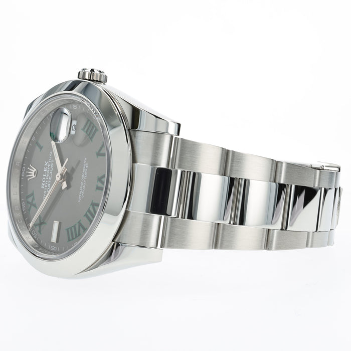 Rolex Datejust 41 Grey Wimbledon Dial Stainless Steel Oyster 41MM 126300