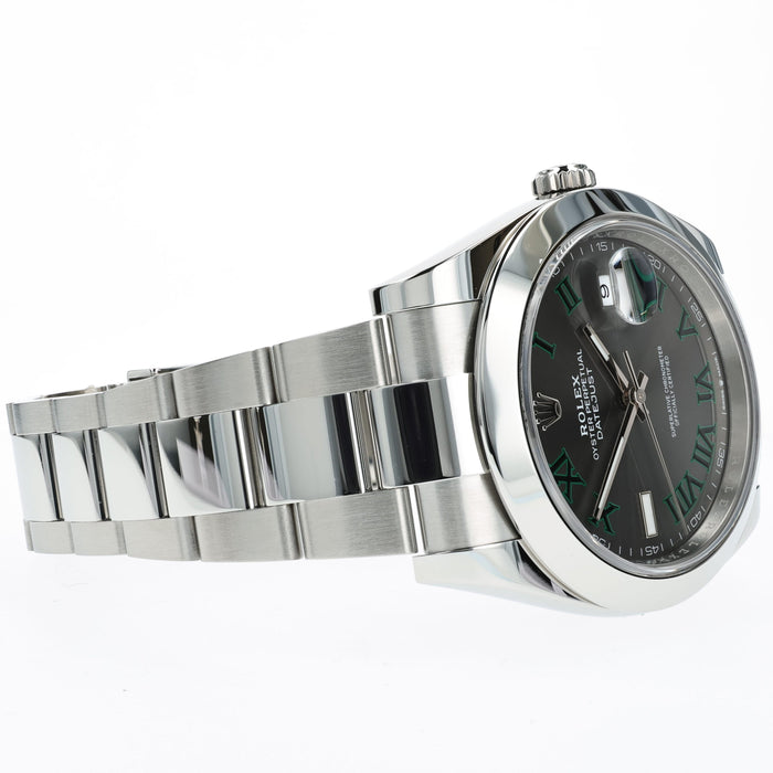 Rolex Datejust 41 Grey Wimbledon Dial Stainless Steel Oyster 41MM 126300