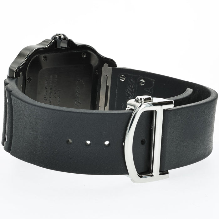 Cartier Santos ADLC Black Dial Stainless Steel Large Model WSSA0039 4072