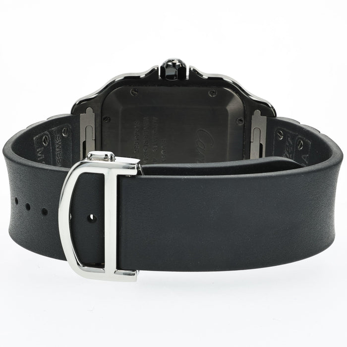 Cartier Santos ADLC Black Dial Stainless Steel Large Model WSSA0039 4072